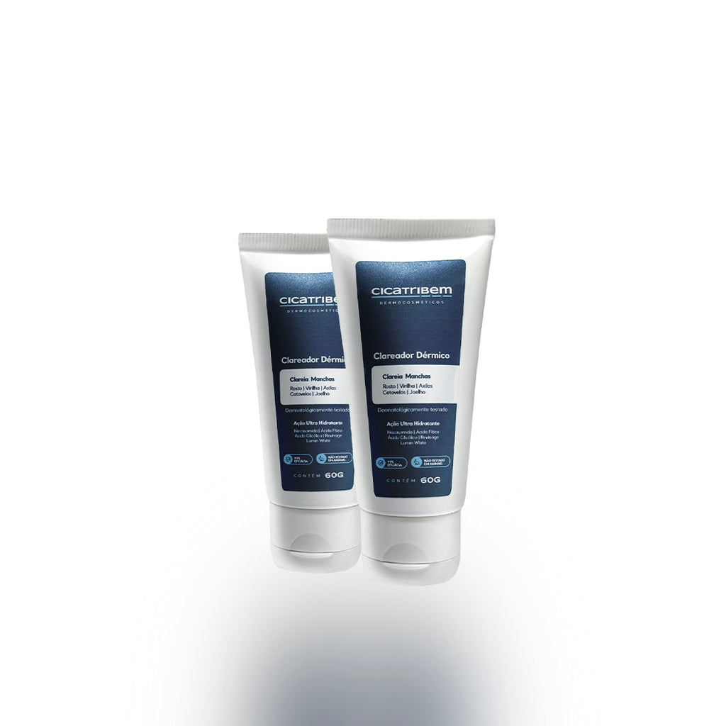 Creme Clareador de Manchas – Melasma, Axilas, Virilha, Áreas Íntimas, Rosto e Corpo - 2 Unidades
