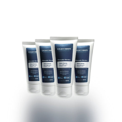 Creme Clareador de Manchas – Melasma, Axilas, Virilha, Áreas Íntimas, Rosto e Corpo - 4 Unidades